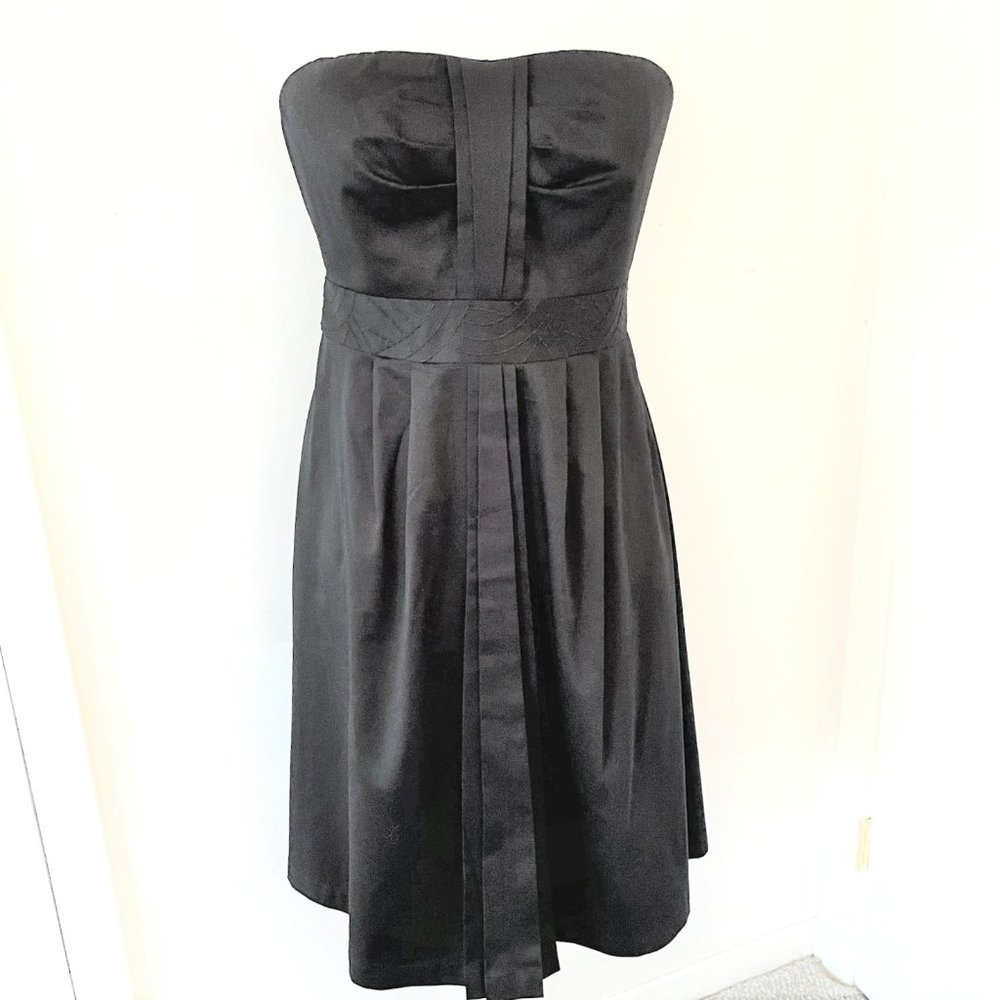 THE LIMITED Black Strapless Cotton Dress